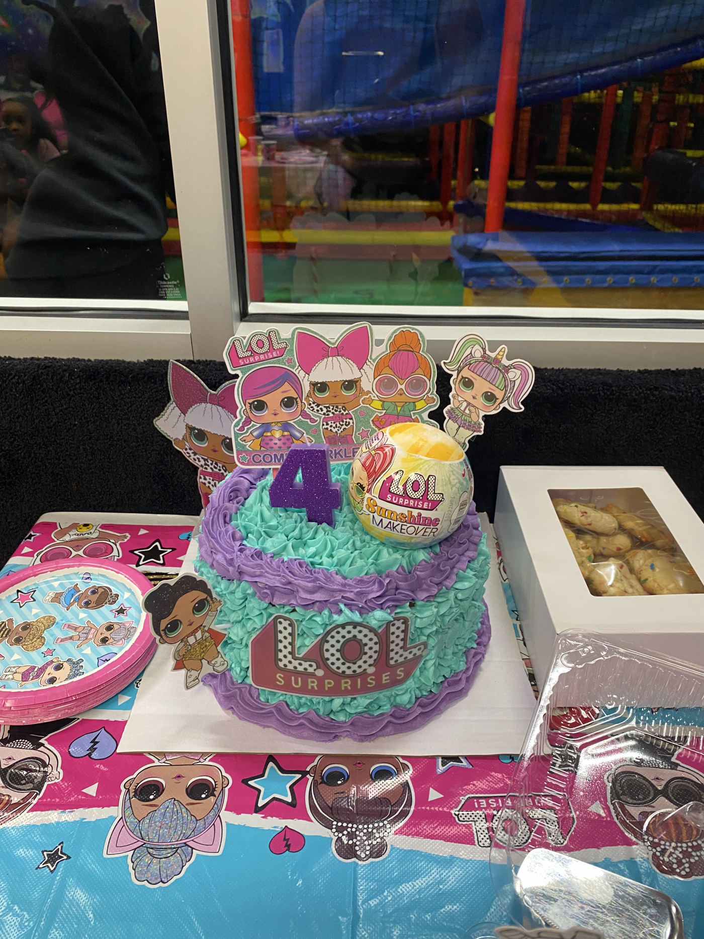 Custom LOL Surprise themed birthday cake