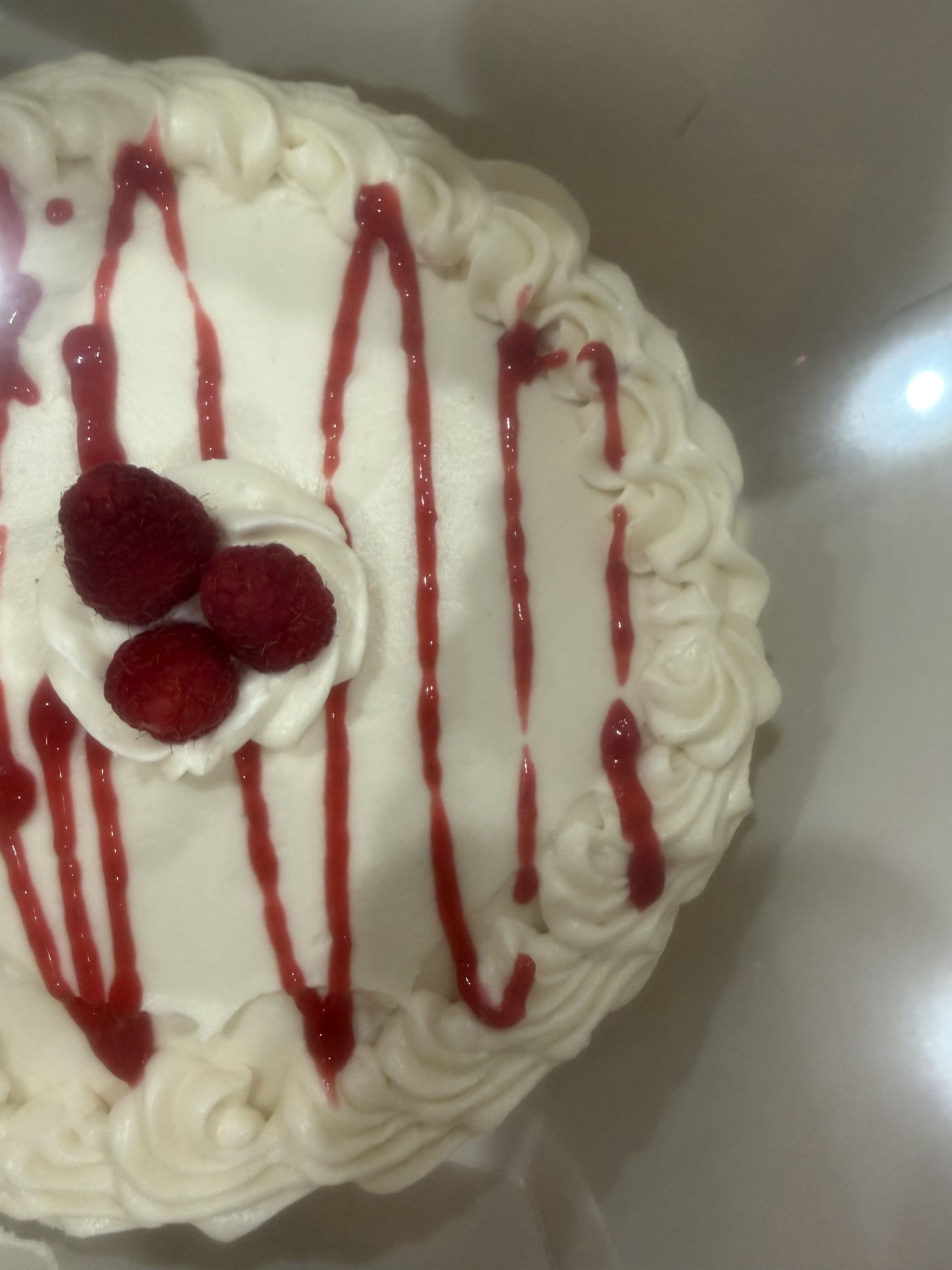 Raspberry lemon cake